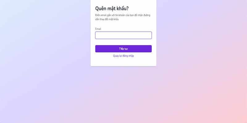 quên mật khẩu